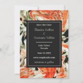 Colorful Marble Wedding Save the Date (Voorkant)