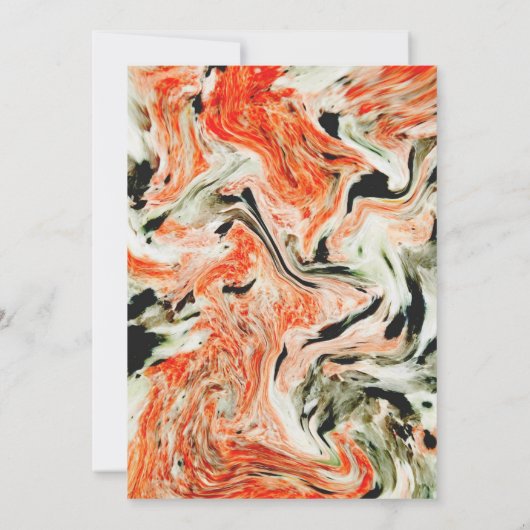 Colorful Marble Wedding Save the Date (Achterkant)