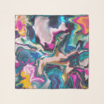 Colorful Marbling Sjaal<br><div class="desc">digitaal schilderij van becky 2019</div>