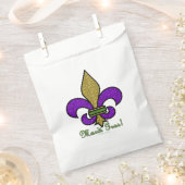 Colorful Mardi Gras Fleur De Lis Bedankzakje (Geknipt)