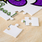 Colorful Mardi Gras Fleur De Lis Legpuzzel (Zijkant)