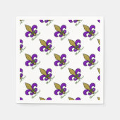 Colorful Mardi Gras Fleur De Lis Servetten (Voorkant)
