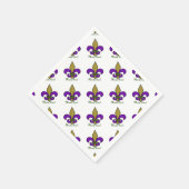 Colorful Mardi Gras Fleur De Lis Servetten (Hoek)