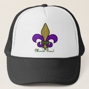 Colorful Mardi Gras Fleur De Lis Trucker Pet