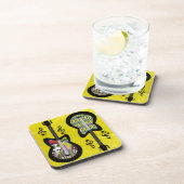 Colorful Mardi Gras Guitars Drankjes Onderzetter (Rechterzijde)