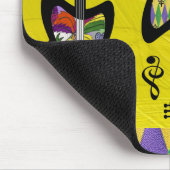 Colorful Mardi Gras Guitars Muismat (Hoek)