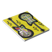 Colorful Mardi Gras Guitars Notitieblok (Schuin)