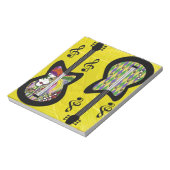 Colorful Mardi Gras Guitars Notitieblok (Linkerzijde)