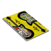 Colorful Mardi Gras Guitars Notitieboek (Rechterzijde)