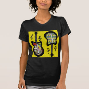 Colorful Mardi Gras Guitars T-shirt