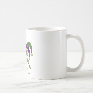 Colorful Mardi Gras Jesters Mask Koffiemok