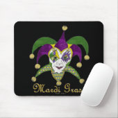 Colorful Mardi Gras Jesters Mask Muismat (Met muis)