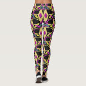 Colorful Mardi Gras Mask Leggings (Achterkant)