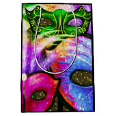 Colorful Mardi Gras maskers Gift Bag Medium Cadeauzakje (Voorkant)