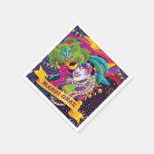 Colorful Mardi Gras MaskPoster Servet (Hoek)