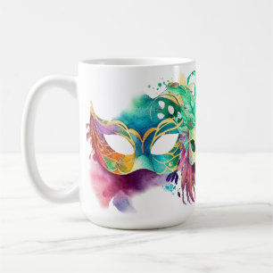 COLORFUL MARDI GRAS MASKS KOFFIEMOK