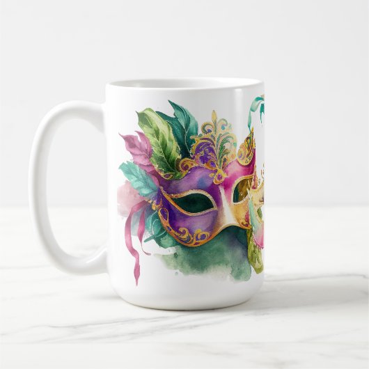 COLORFUL MARDI GRAS MASKS KOFFIEMOK (Links)