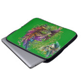 COLORFUL  MARDI GRAS MASKS LAPTOP SLEEVE (Voorkant onderkant)