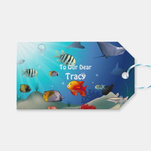 Colorful Marine Creaters Cadeaulabel (Voorkant (Horizontaal))