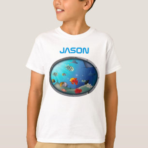 Colorful Marine Life Scene T-shirt