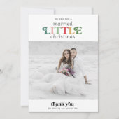 Colorful Married Little Kerstdank Feestdagenkaart (Voorkant)