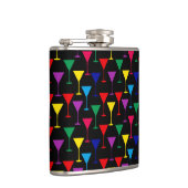 Colorful Martini Cocktail Pattern Heupfles (Rechts)