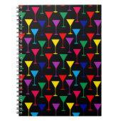 Colorful Martini Cocktail Pattern Notitieboek (Voorkant)