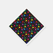 Colorful Martini Cocktail Pattern Servet (Hoek)