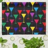 Colorful Martini Cocktail Pattern Theedoek (Gevouwen)