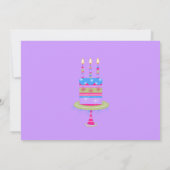 Colorful Martini Glasses Birthday Party Kaart (Achterkant)