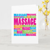 Colorful Massage Kaart (Gele Bloem)