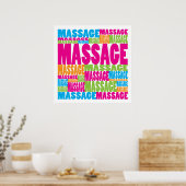 Colorful Massage Poster (Keuken)
