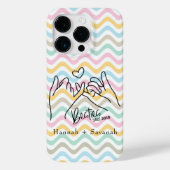 Colorful Matching Besties Iphone 14 Pro Hoesje (Achterkant)