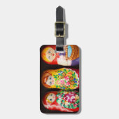 Colorful Matryoshka Dolls Bagagelabel (Voorkant verticaal)