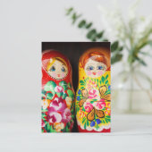 Colorful Matryoshka Dolls Briefkaart (Staand voorkant)