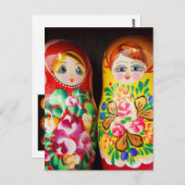 Colorful Matryoshka Dolls Briefkaart (Voorkant / Achterkant)