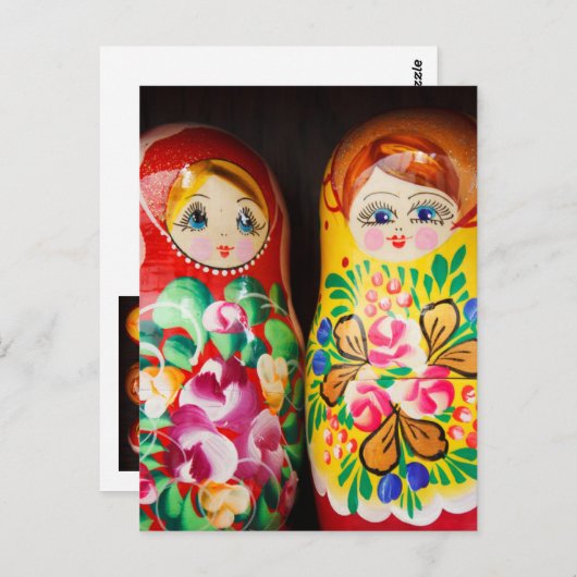 Colorful Matryoshka Dolls Briefkaart (Voorkant / Achterkant)