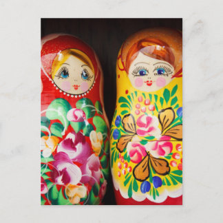 Colorful Matryoshka Dolls Briefkaart