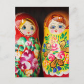 Colorful Matryoshka Dolls Briefkaart (Voorkant)