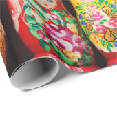 Colorful Matryoshka Dolls Cadeaupapier (Rol Hoek)