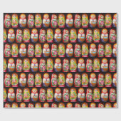 Colorful Matryoshka Dolls Cadeaupapier (Vlak)