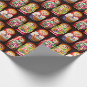 Colorful Matryoshka Dolls Cadeaupapier (Hoek)