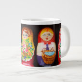 Colorful Matryoshka Dolls Grote Koffiekop (Voorkant rechts)