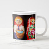 Colorful Matryoshka Dolls Grote Koffiekop (Rechts)