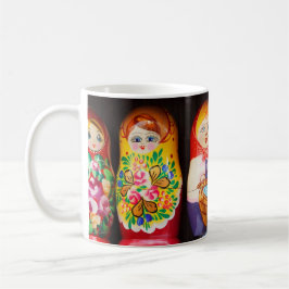 Colorful Matryoshka Dolls Koffiemok