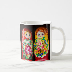 Colorful Matryoshka Dolls Koffiemok
