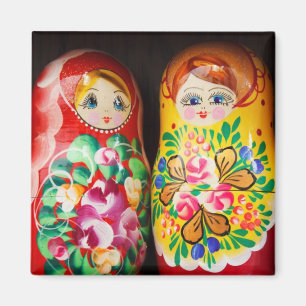 Colorful Matryoshka Dolls Magneet