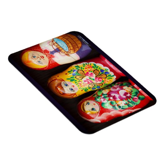 Colorful Matryoshka Dolls Magneet (Rechterzijde)