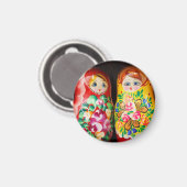 Colorful Matryoshka Dolls Magneet (Voorkant / Achterkant)