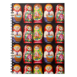 Colorful Matryoshka Dolls Notitieboek